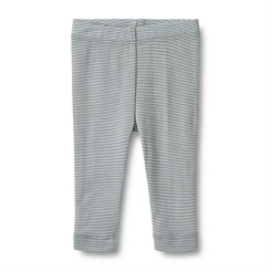 Wheat wool leggings Agi - Cloudy sky stripe